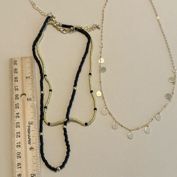 Black Layered Necklace #1586 - Picture 4 of 4